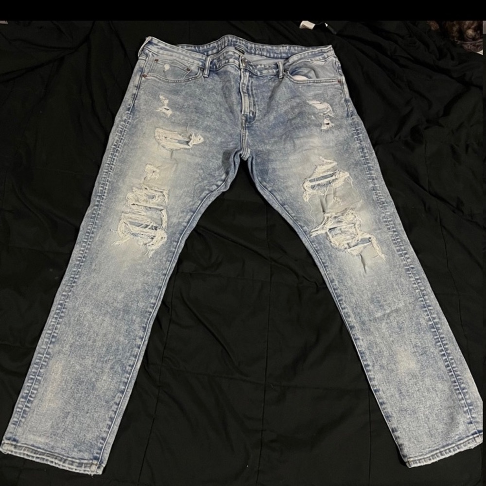 American Eagle Black Ne(X)t Level Skinny Jeans in Cotton